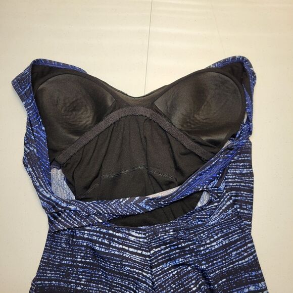 Speedo Blue One Piece Swimsuit Women's Plus Size 16 - Picture 6 of 12